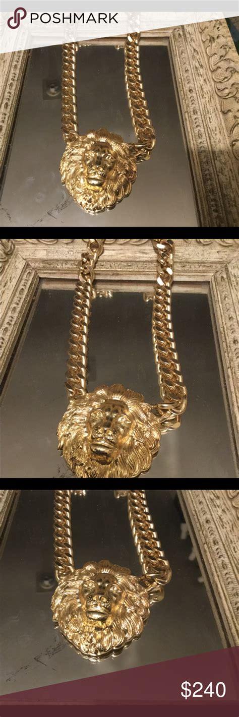 dior lion necklace|Dior Animals Long Necklace Gold.